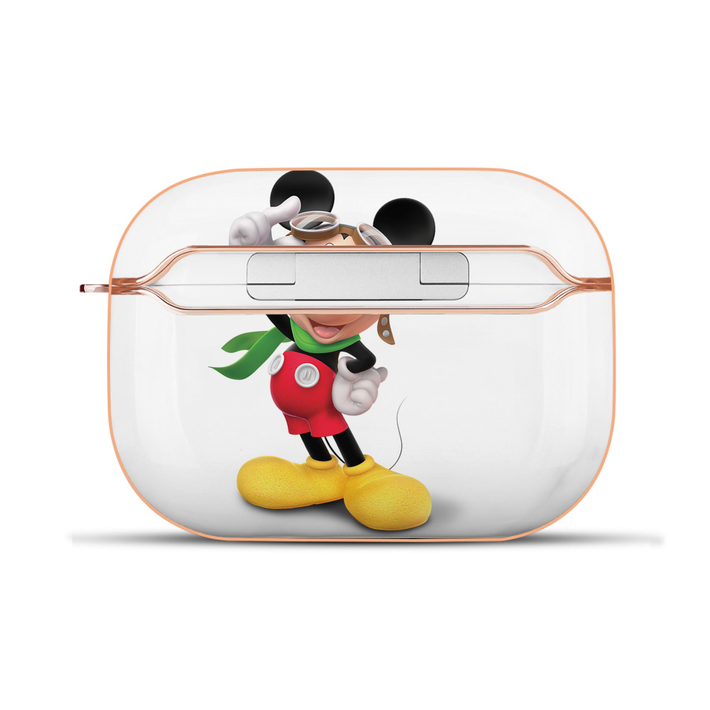 （画像用） ミッキーマウス Mickey Mouse 【AirPods Pro用】ハードシェル保護ケース｜耐衝撃・防指紋・カラビナ付き商品仕様
