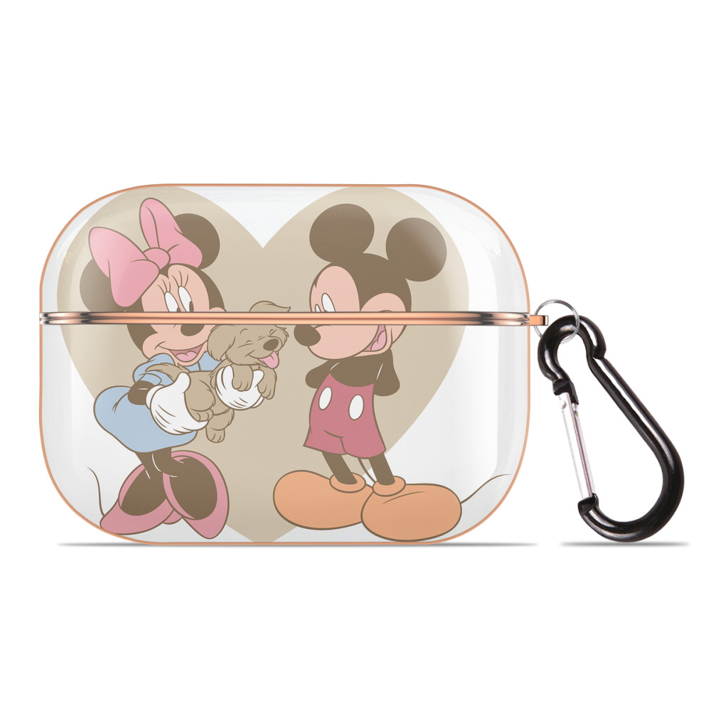 （画像用） ミッキーマウス Mickey Mouse 【AirPods Pro用】ハードシェル保護ケース｜耐衝撃・防指紋・カラビナ付き商品仕様