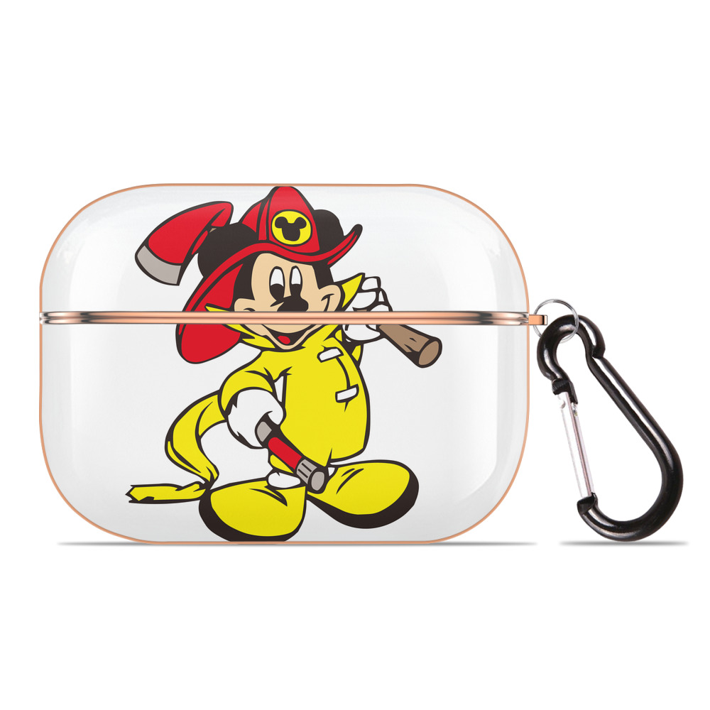 （画像用） ミッキーマウス Mickey Mouse 【AirPods Pro用】ハードシェル保護ケース｜耐衝撃・防指紋・カラビナ付き商品仕様