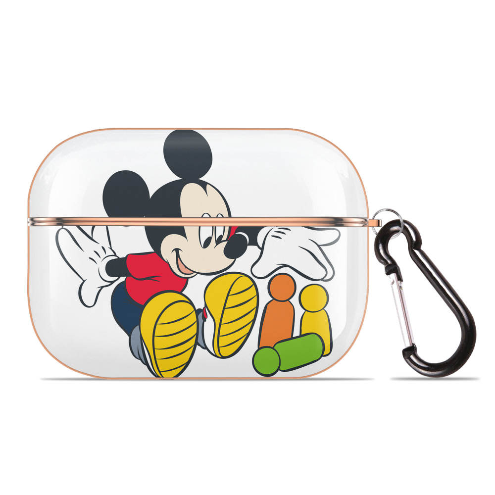 （画像用） ミッキーマウス Mickey Mouse 【AirPods Pro用】ハードシェル保護ケース｜耐衝撃・防指紋・カラビナ付き商品仕様