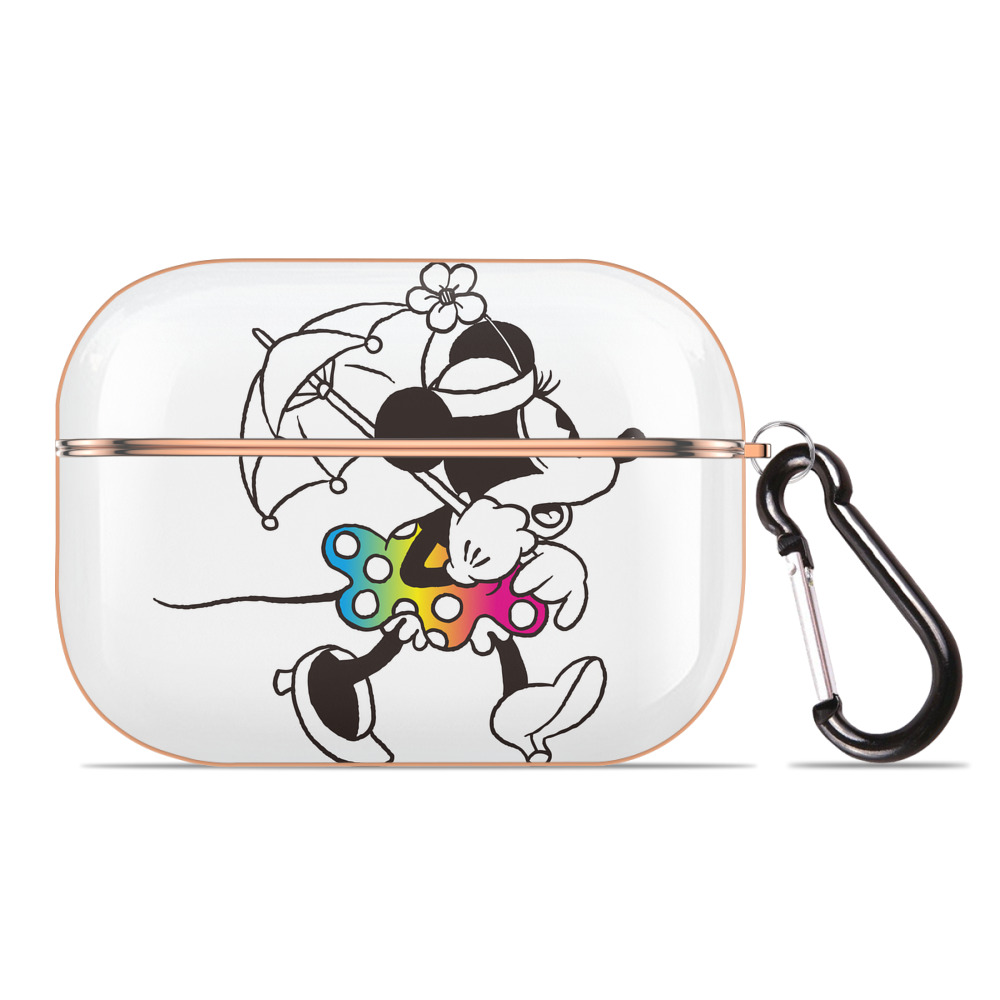 （画像用） ミッキーマウス Mickey Mouse 【AirPods Pro用】ハードシェル保護ケース｜耐衝撃・防指紋・カラビナ付き商品仕様