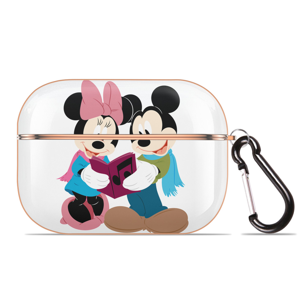 （画像用） ミッキーマウス Mickey Mouse 【AirPods Pro用】ハードシェル保護ケース｜耐衝撃・防指紋・カラビナ付き商品仕様