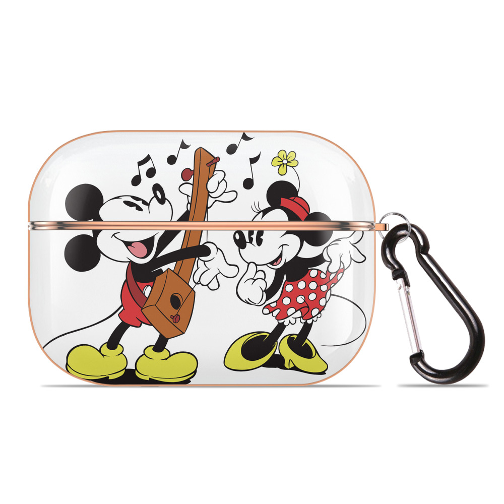 （画像用） ミッキーマウス Mickey Mouse 【AirPods Pro用】ハードシェル保護ケース｜耐衝撃・防指紋・カラビナ付き商品仕様