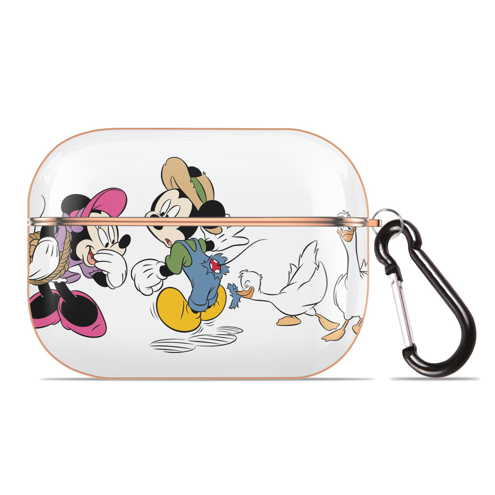 （画像用） ミッキーマウス Mickey Mouse 【AirPods Pro用】ハードシェル保護ケース｜耐衝撃・防指紋・カラビナ付き商品仕様