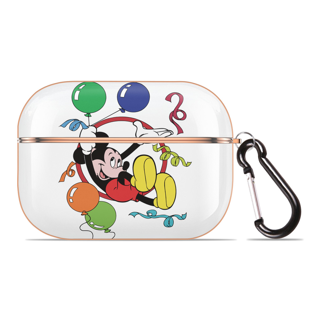 （画像用） ミッキーマウス Mickey Mouse 【AirPods Pro用】ハードシェル保護ケース｜耐衝撃・防指紋・カラビナ付き商品仕様