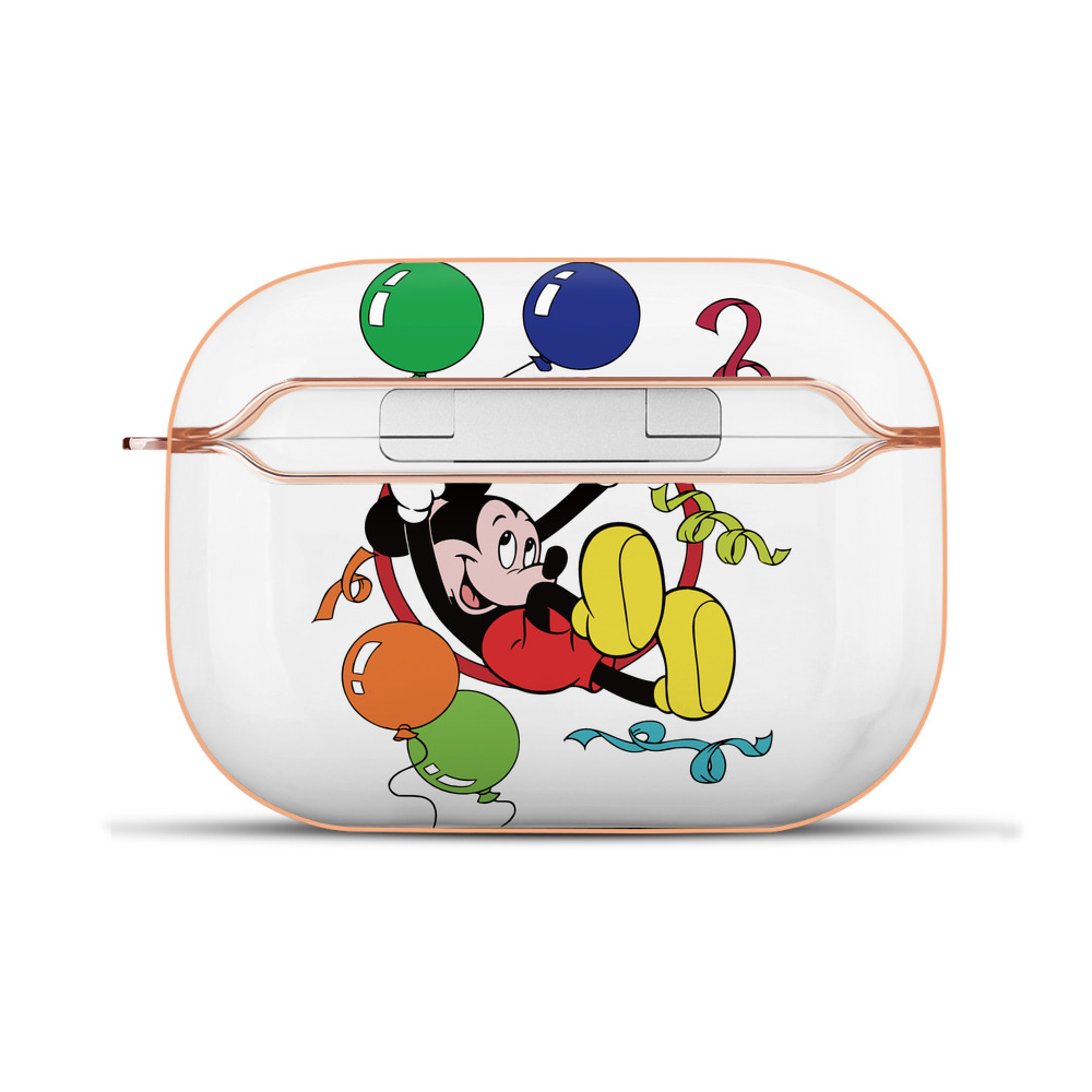 （画像用） ミッキーマウス Mickey Mouse 【AirPods Pro用】ハードシェル保護ケース｜耐衝撃・防指紋・カラビナ付き商品仕様