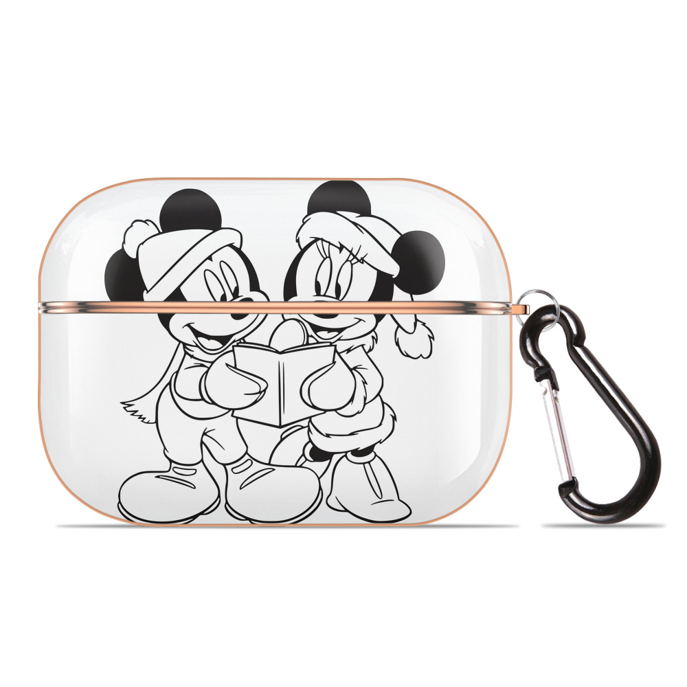 （画像用） ミッキーマウス Mickey Mouse 【AirPods Pro用】ハードシェル保護ケース｜耐衝撃・防指紋・カラビナ付き商品仕様