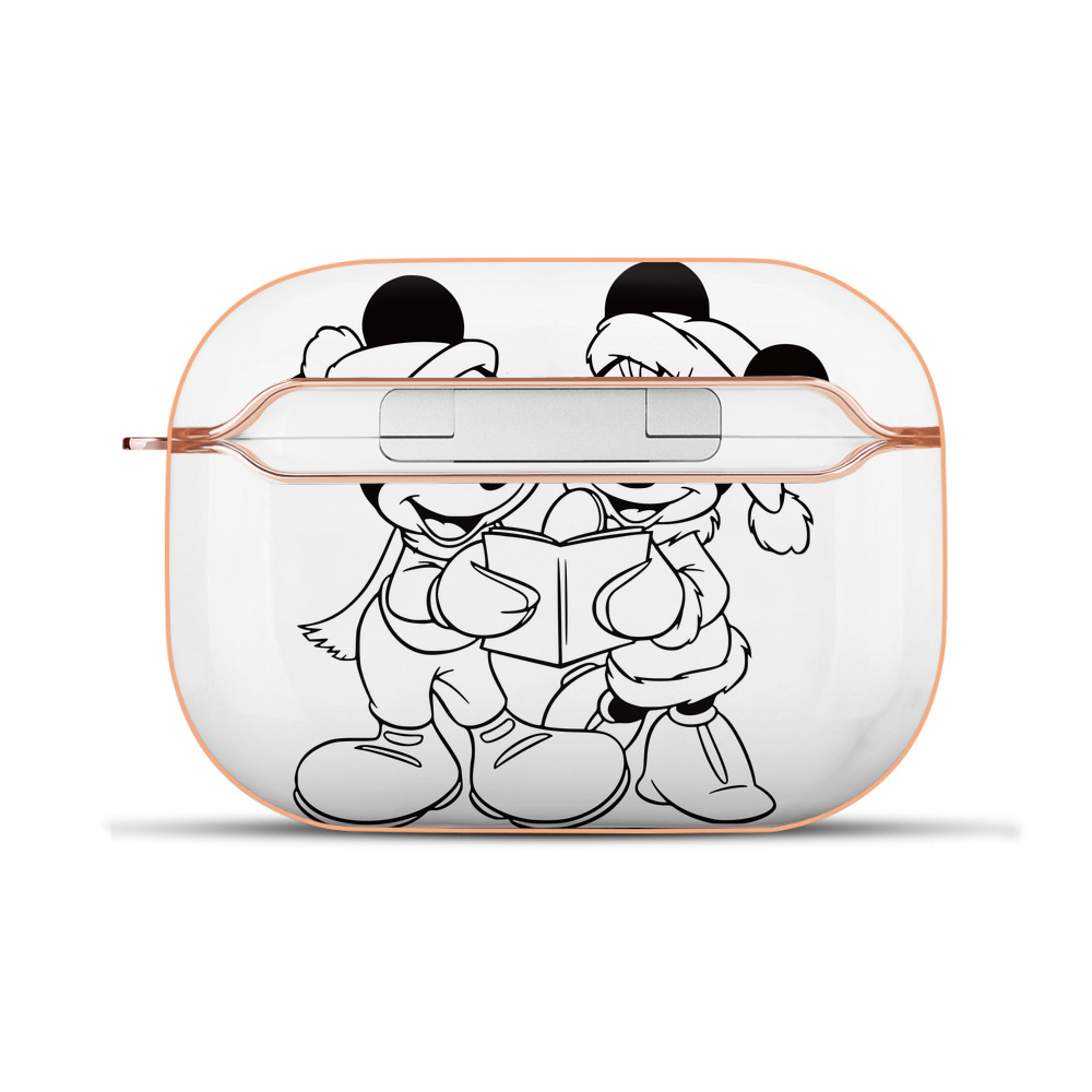 （画像用） ミッキーマウス Mickey Mouse 【AirPods Pro用】ハードシェル保護ケース｜耐衝撃・防指紋・カラビナ付き商品仕様
