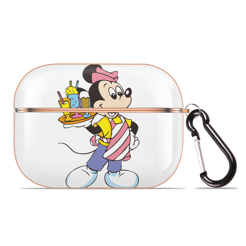 （画像用） ミッキーマウス Mickey Mouse 【AirPods Pro用】ハードシェル保護ケース｜耐衝撃・防指紋・カラビナ付き商品仕様