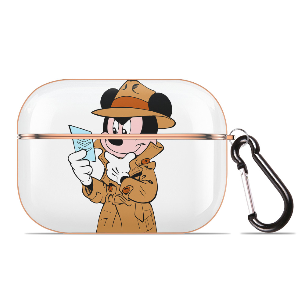 （画像用） ミッキーマウス Mickey Mouse 【AirPods Pro用】ハードシェル保護ケース｜耐衝撃・防指紋・カラビナ付き商品仕様
