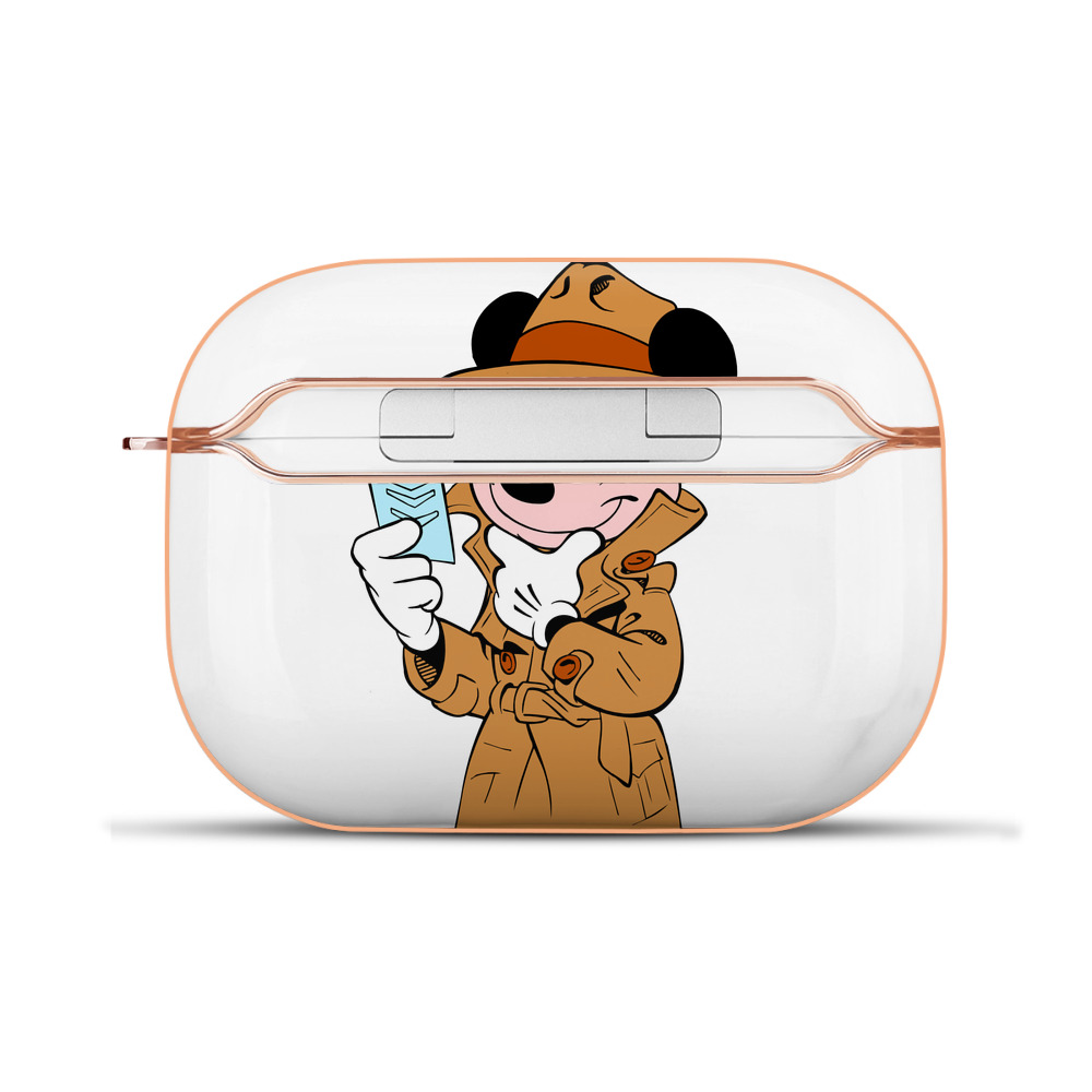（画像用） ミッキーマウス Mickey Mouse 【AirPods Pro用】ハードシェル保護ケース｜耐衝撃・防指紋・カラビナ付き商品仕様