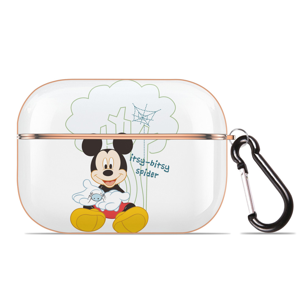 （画像用） ミッキーマウス Mickey Mouse 【AirPods Pro用】ハードシェル保護ケース｜耐衝撃・防指紋・カラビナ付き商品仕様