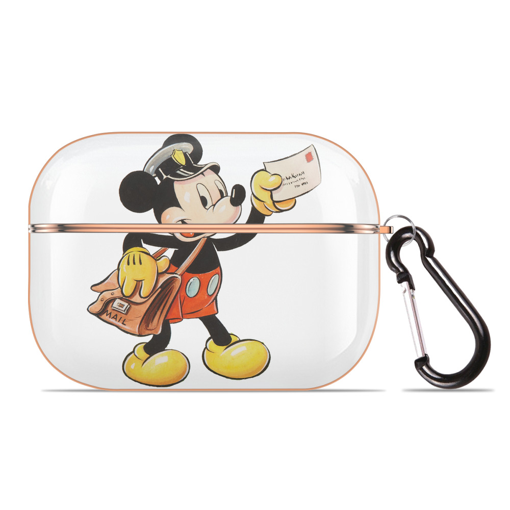（画像用） ミッキーマウス Mickey Mouse 【AirPods Pro用】ハードシェル保護ケース｜耐衝撃・防指紋・カラビナ付き商品仕様