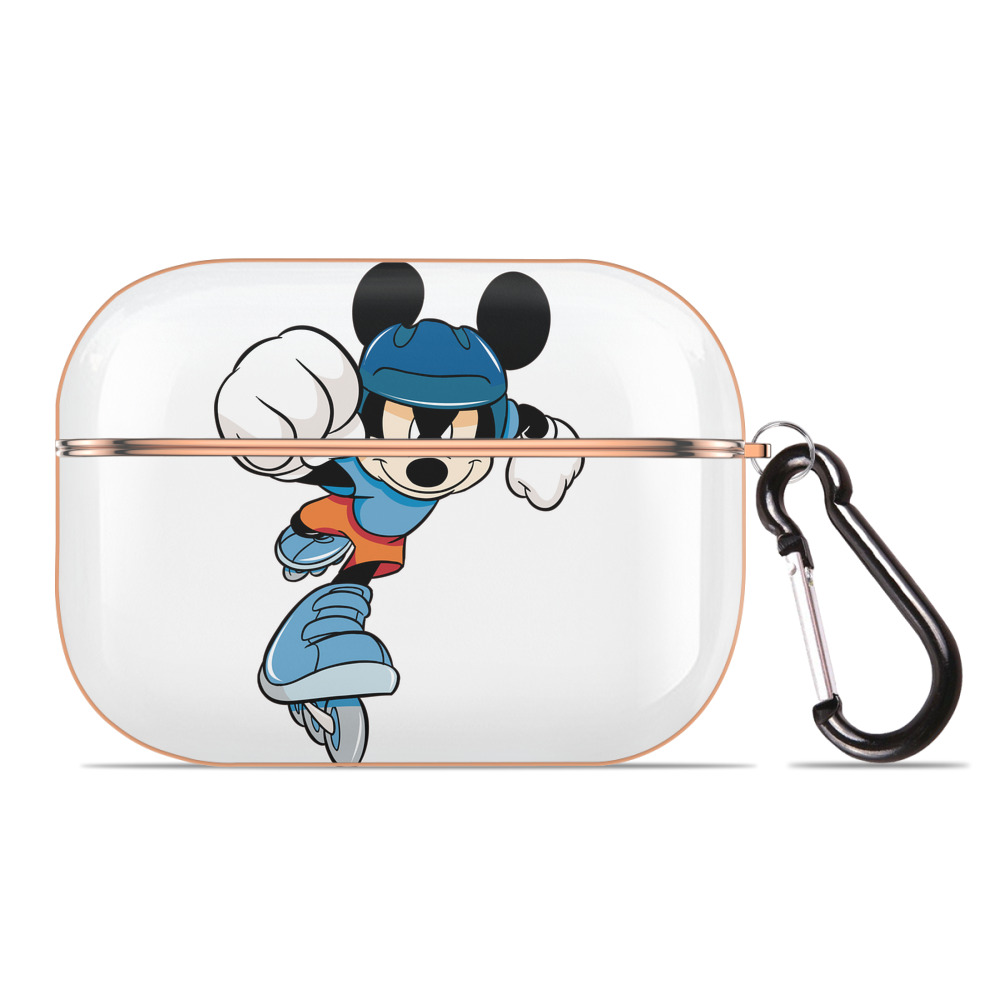 （画像用） ミッキーマウス Mickey Mouse 【AirPods Pro用】ハードシェル保護ケース｜耐衝撃・防指紋・カラビナ付き商品仕様