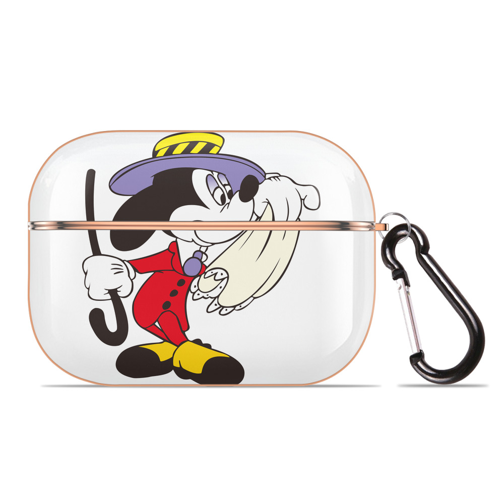 （画像用） ミッキーマウス Mickey Mouse 【AirPods Pro用】ハードシェル保護ケース｜耐衝撃・防指紋・カラビナ付き商品仕様
