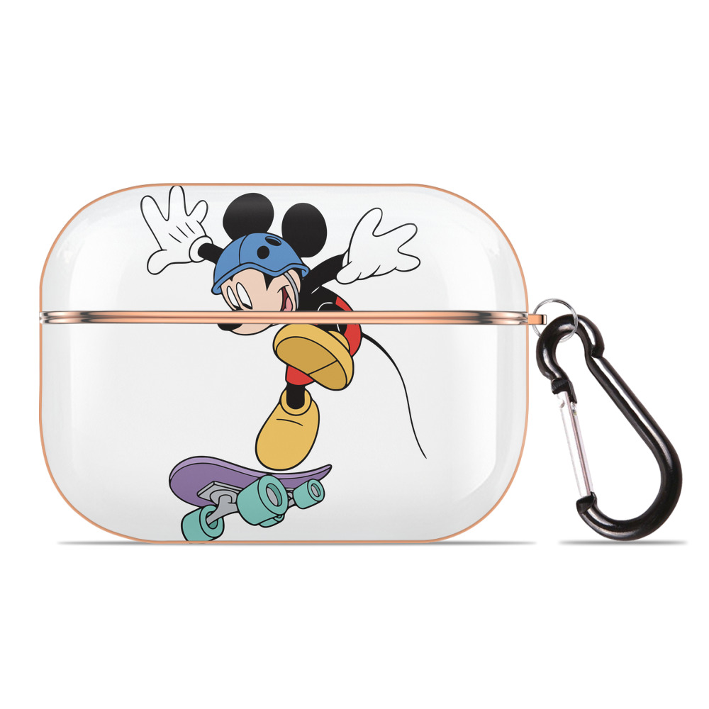（画像用） ミッキーマウス Mickey Mouse 【AirPods Pro用】ハードシェル保護ケース｜耐衝撃・防指紋・カラビナ付き商品仕様