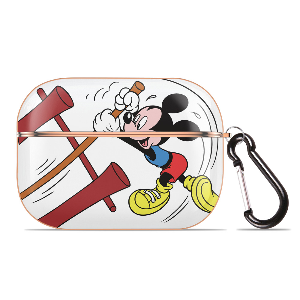 （画像用） ミッキーマウス Mickey Mouse 【AirPods Pro用】ハードシェル保護ケース｜耐衝撃・防指紋・カラビナ付き商品仕様