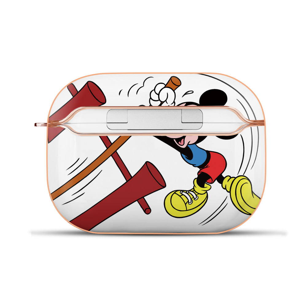 （画像用） ミッキーマウス Mickey Mouse 【AirPods Pro用】ハードシェル保護ケース｜耐衝撃・防指紋・カラビナ付き商品仕様