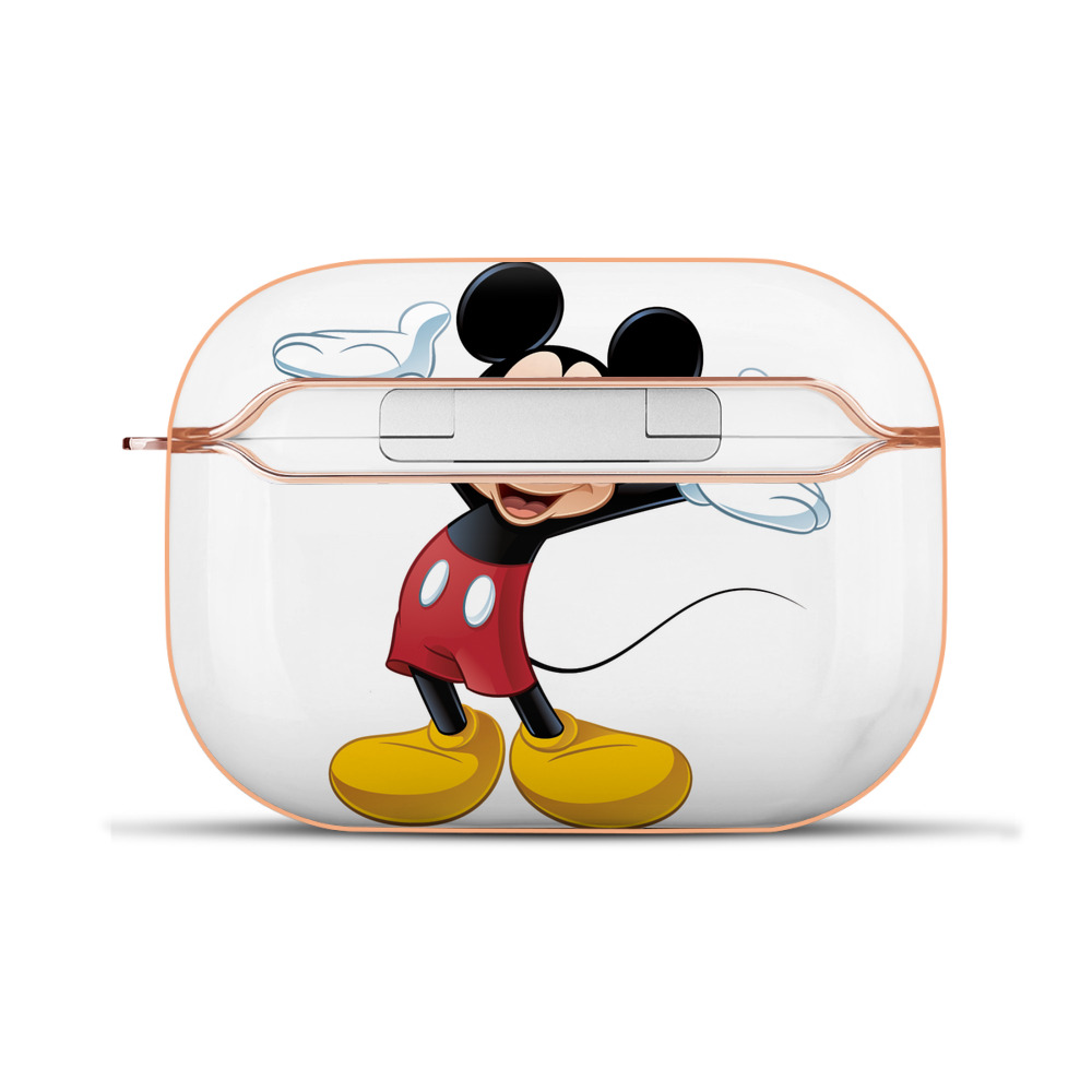 （画像用） ミッキーマウス Mickey Mouse 【AirPods Pro用】ハードシェル保護ケース｜耐衝撃・防指紋・カラビナ付き商品仕様