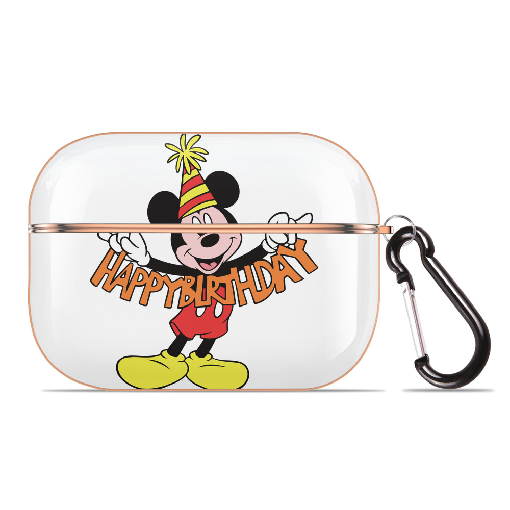 （画像用） ミッキーマウス Mickey Mouse 【AirPods Pro用】ハードシェル保護ケース｜耐衝撃・防指紋・カラビナ付き商品仕様