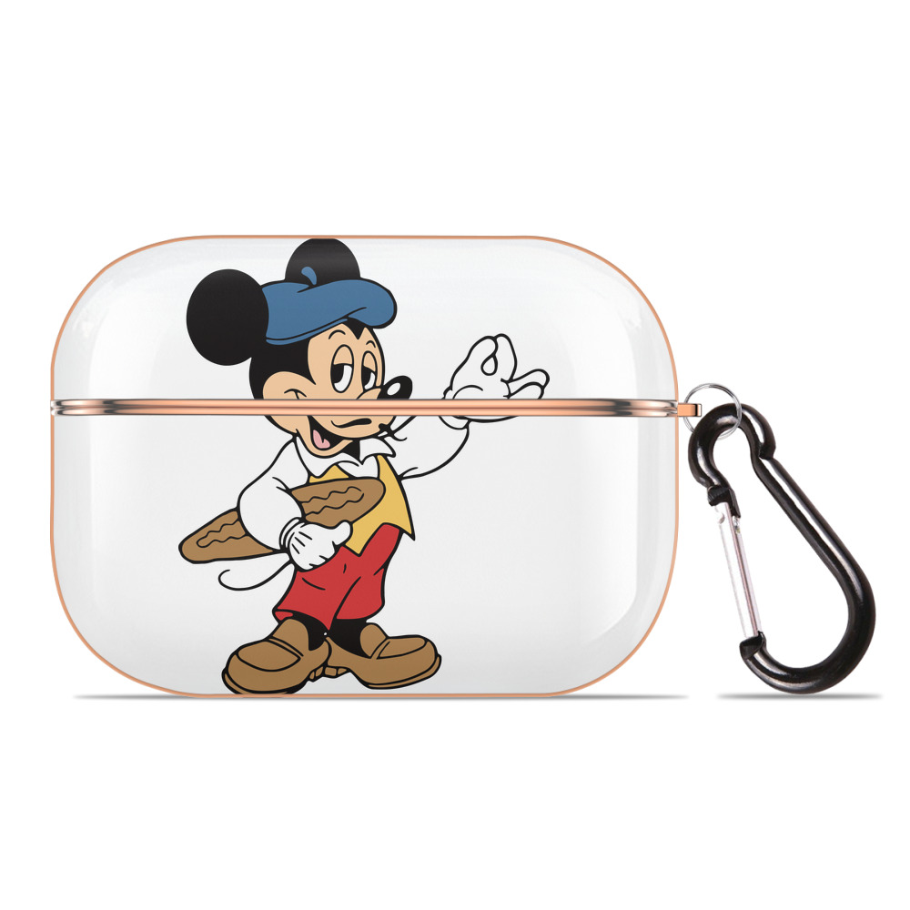 （画像用） ミッキーマウス Mickey Mouse 【AirPods Pro用】ハードシェル保護ケース｜耐衝撃・防指紋・カラビナ付き商品仕様
