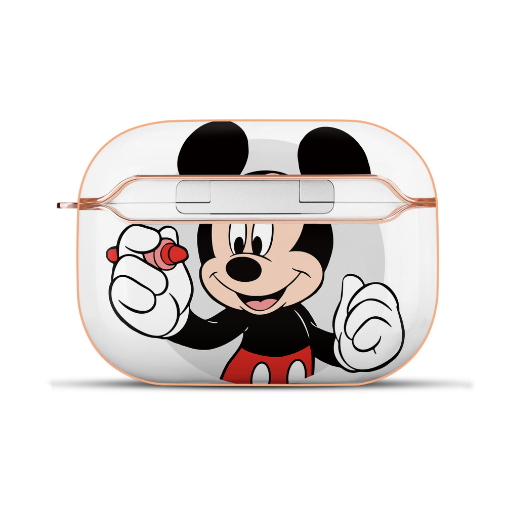 （画像用） ミッキーマウス Mickey Mouse 【AirPods Pro用】ハードシェル保護ケース｜耐衝撃・防指紋・カラビナ付き商品仕様
