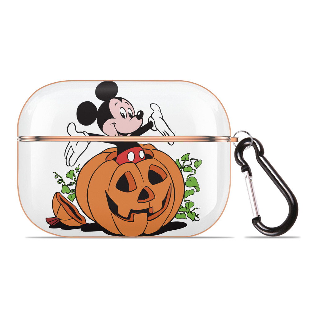 （画像用） ミッキーマウス Mickey Mouse 【AirPods Pro用】ハードシェル保護ケース｜耐衝撃・防指紋・カラビナ付き商品仕様