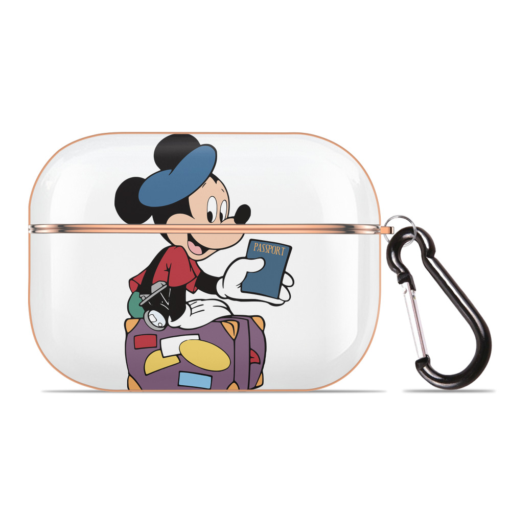（画像用） ミッキーマウス Mickey Mouse 【AirPods Pro用】ハードシェル保護ケース｜耐衝撃・防指紋・カラビナ付き商品仕様