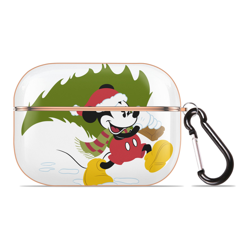 （画像用） ミッキーマウス Mickey Mouse 【AirPods Pro用】ハードシェル保護ケース｜耐衝撃・防指紋・カラビナ付き商品仕様