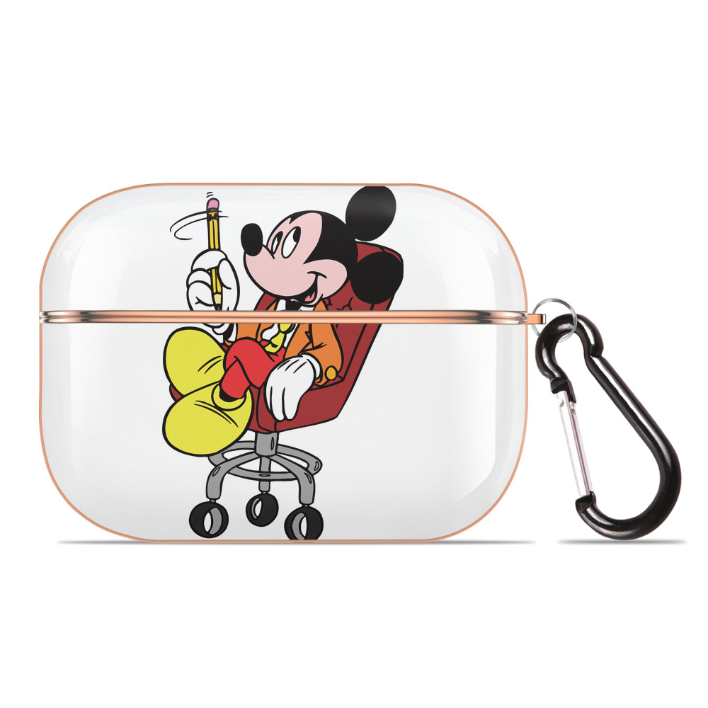 （画像用） ミッキーマウス Mickey Mouse 【AirPods Pro用】ハードシェル保護ケース｜耐衝撃・防指紋・カラビナ付き商品仕様