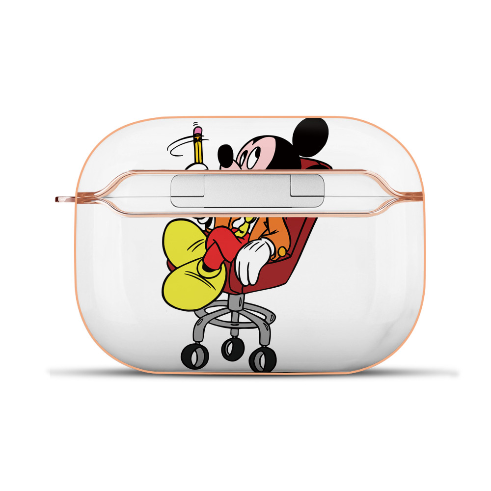 （画像用） ミッキーマウス Mickey Mouse 【AirPods Pro用】ハードシェル保護ケース｜耐衝撃・防指紋・カラビナ付き商品仕様
