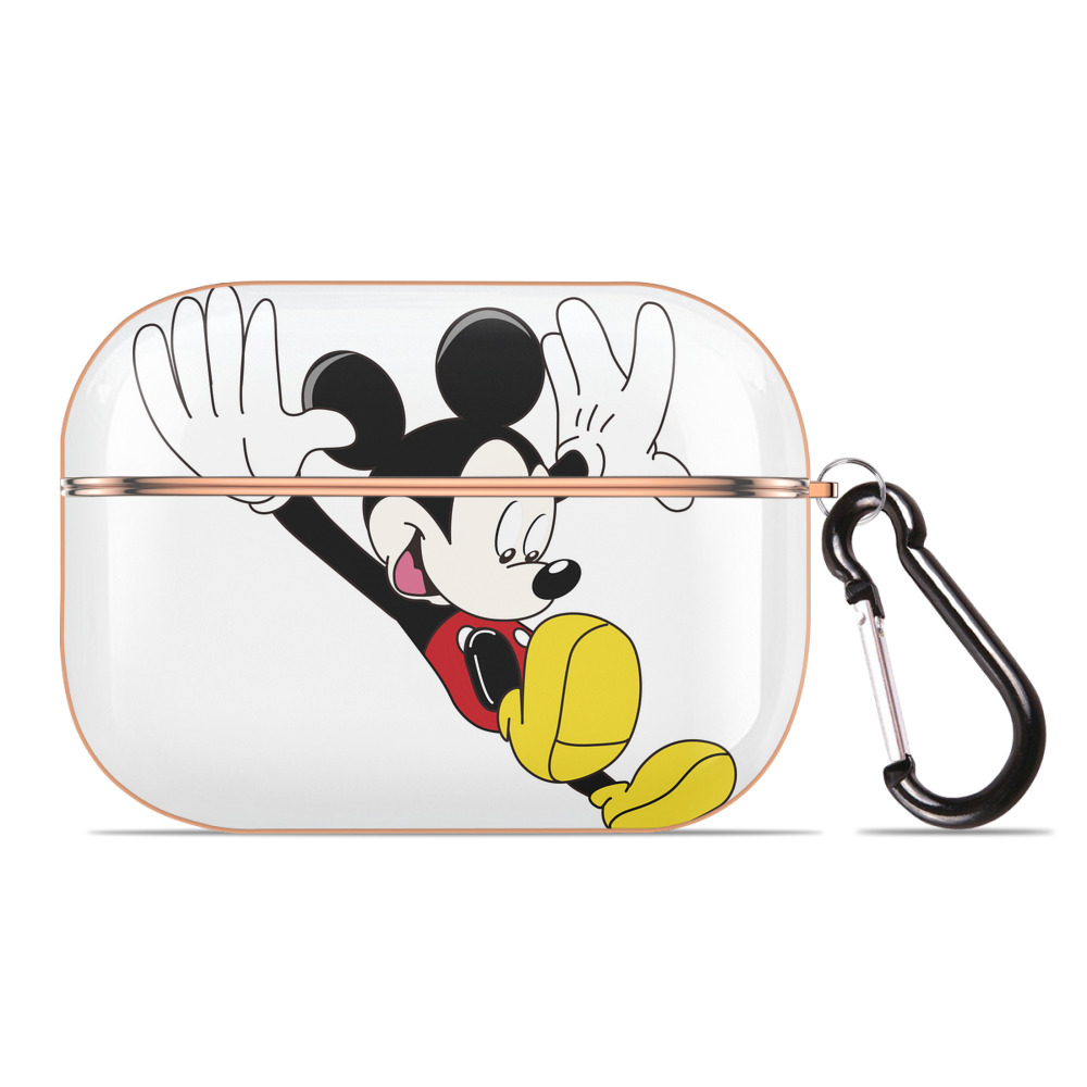 （画像用） ミッキーマウス Mickey Mouse 【AirPods Pro用】ハードシェル保護ケース｜耐衝撃・防指紋・カラビナ付き商品仕様