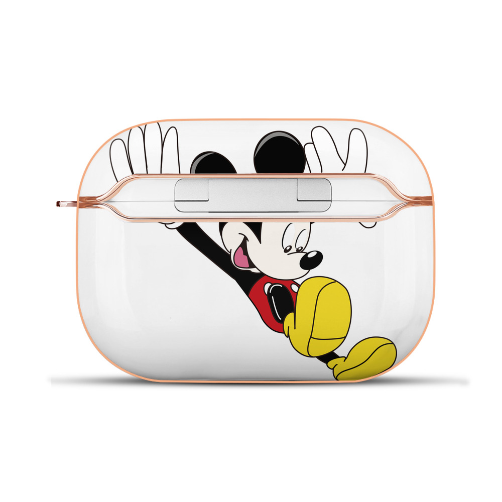 （画像用） ミッキーマウス Mickey Mouse 【AirPods Pro用】ハードシェル保護ケース｜耐衝撃・防指紋・カラビナ付き商品仕様