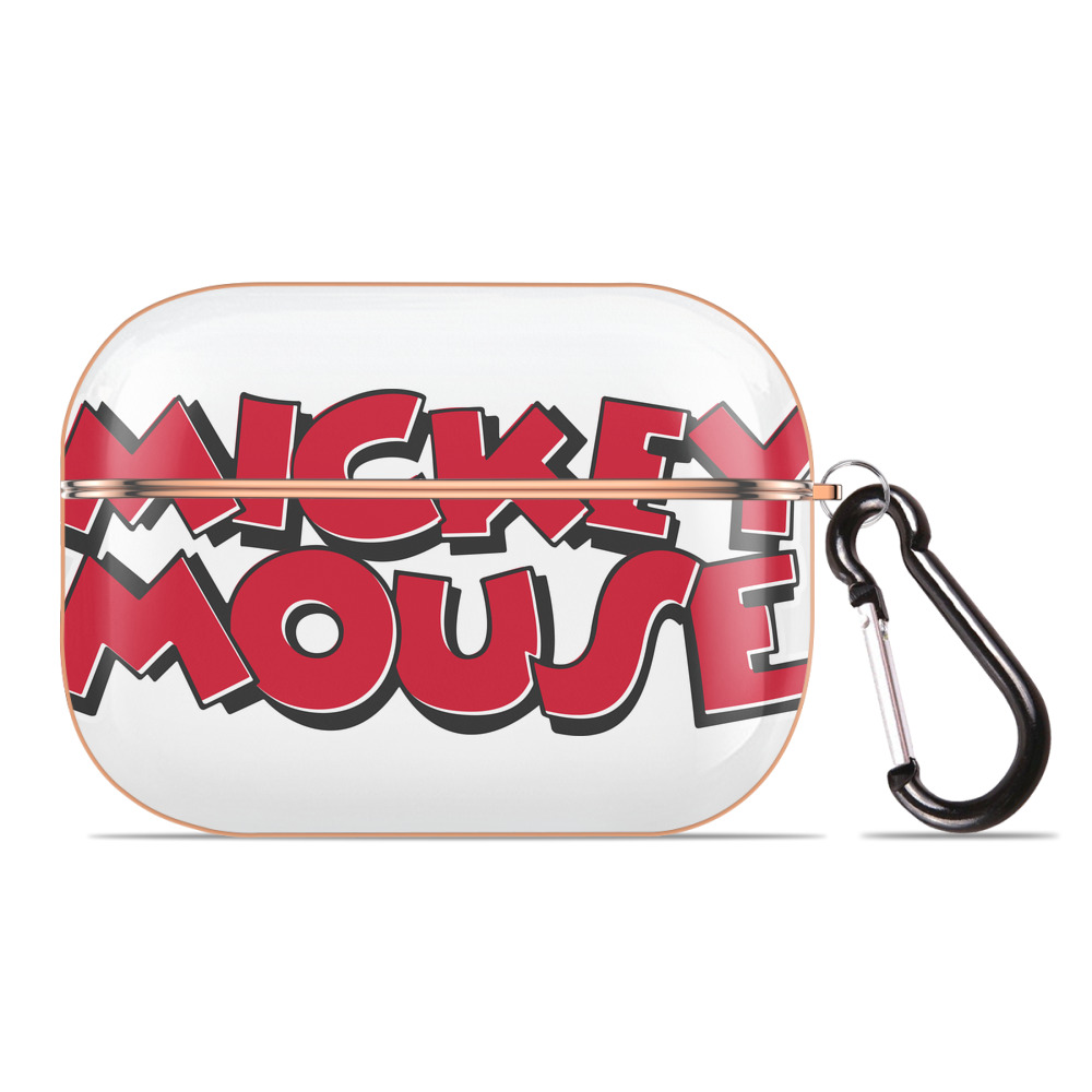 （画像用） ミッキーマウス Mickey Mouse 【AirPods Pro用】ハードシェル保護ケース｜耐衝撃・防指紋・カラビナ付き商品仕様