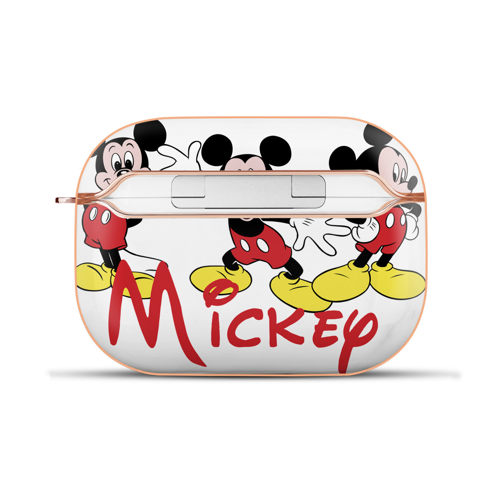 （画像用） ミッキーマウス Mickey Mouse 【AirPods Pro用】ハードシェル保護ケース｜耐衝撃・防指紋・カラビナ付き商品仕様