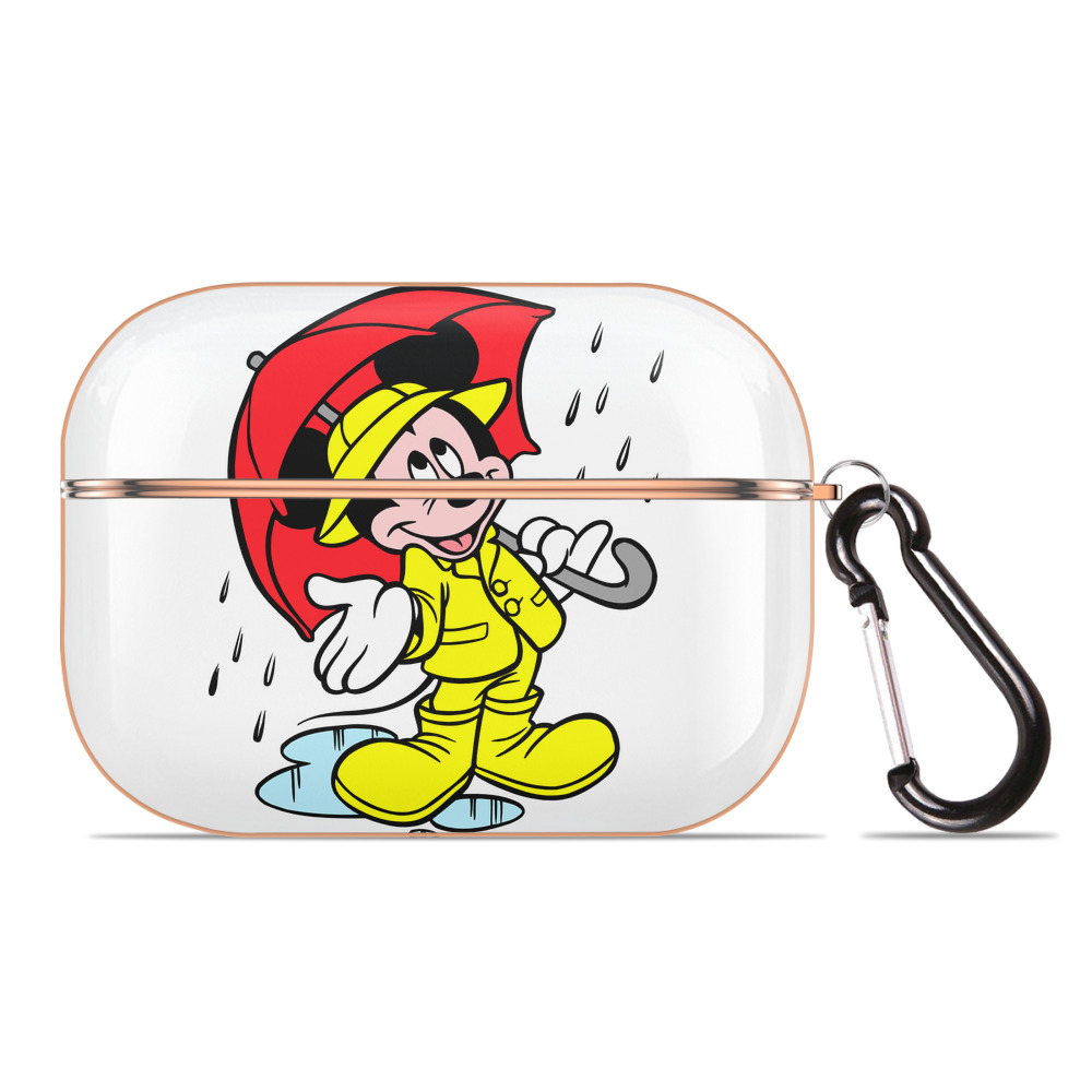 （画像用） ミッキーマウス Mickey Mouse 【AirPods Pro用】ハードシェル保護ケース｜耐衝撃・防指紋・カラビナ付き商品仕様