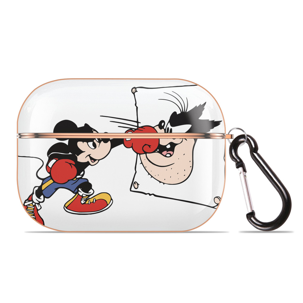 （画像用） ミッキーマウス Mickey Mouse 【AirPods Pro用】ハードシェル保護ケース｜耐衝撃・防指紋・カラビナ付き商品仕様