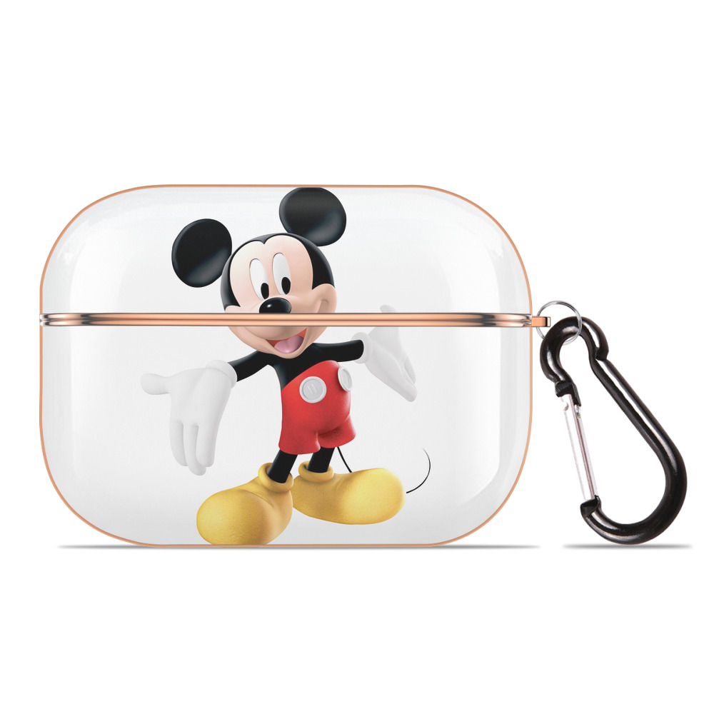 （画像用） ミッキーマウス Mickey Mouse 【AirPods Pro用】ハードシェル保護ケース｜耐衝撃・防指紋・カラビナ付き商品仕様
