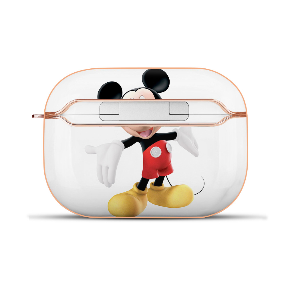 （画像用） ミッキーマウス Mickey Mouse 【AirPods Pro用】ハードシェル保護ケース｜耐衝撃・防指紋・カラビナ付き商品仕様