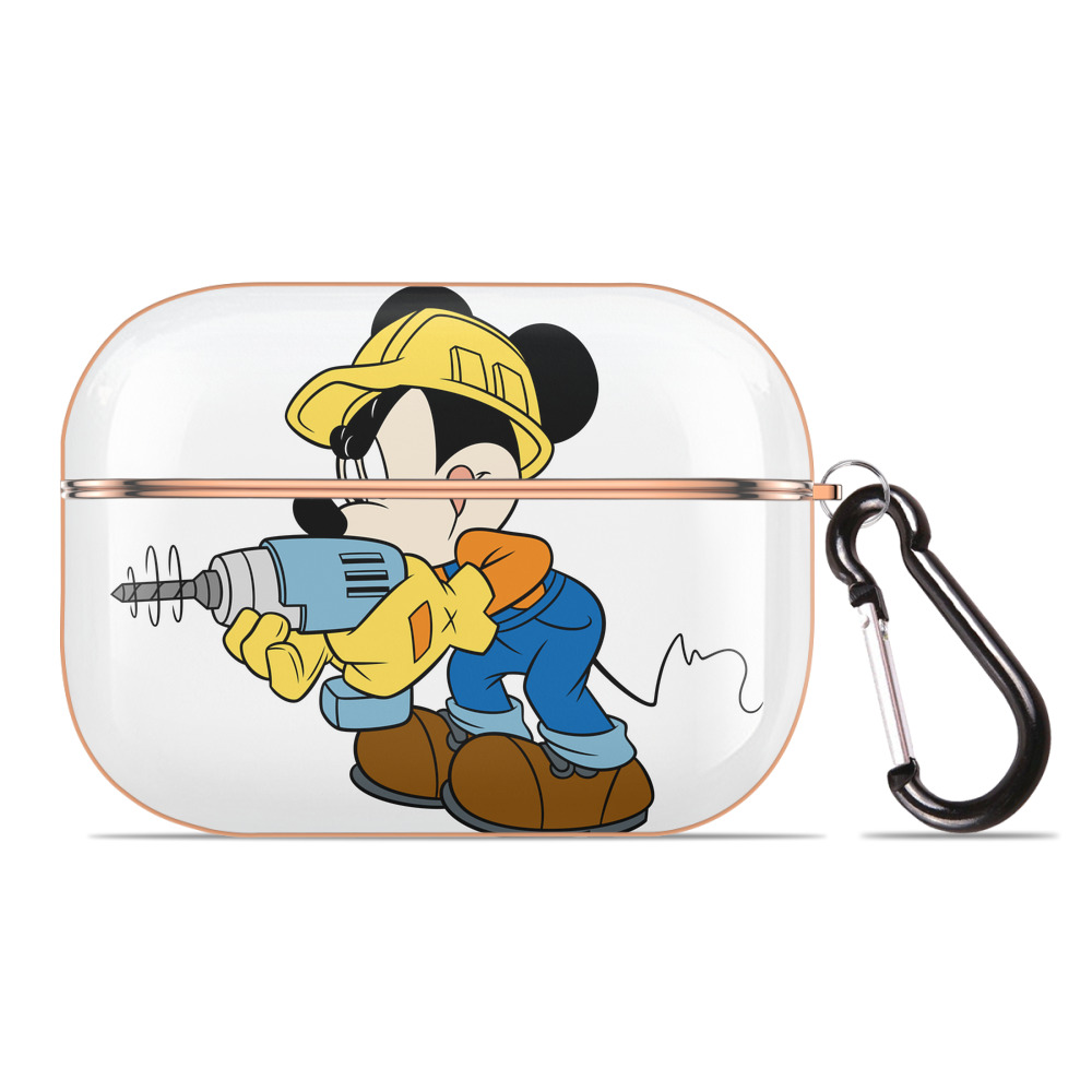 （画像用） ミッキーマウス Mickey Mouse 【AirPods Pro用】ハードシェル保護ケース｜耐衝撃・防指紋・カラビナ付き商品仕様