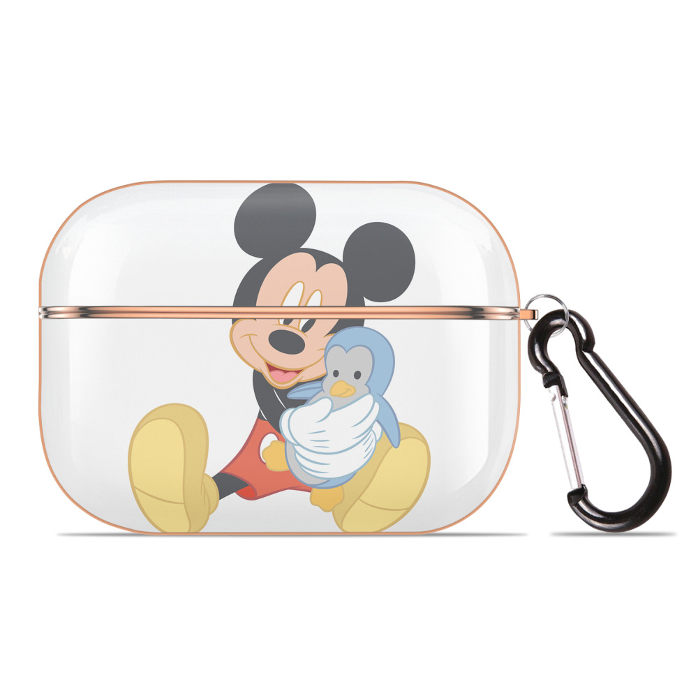 （画像用） ミッキーマウス Mickey Mouse 【AirPods Pro用】ハードシェル保護ケース｜耐衝撃・防指紋・カラビナ付き商品仕様