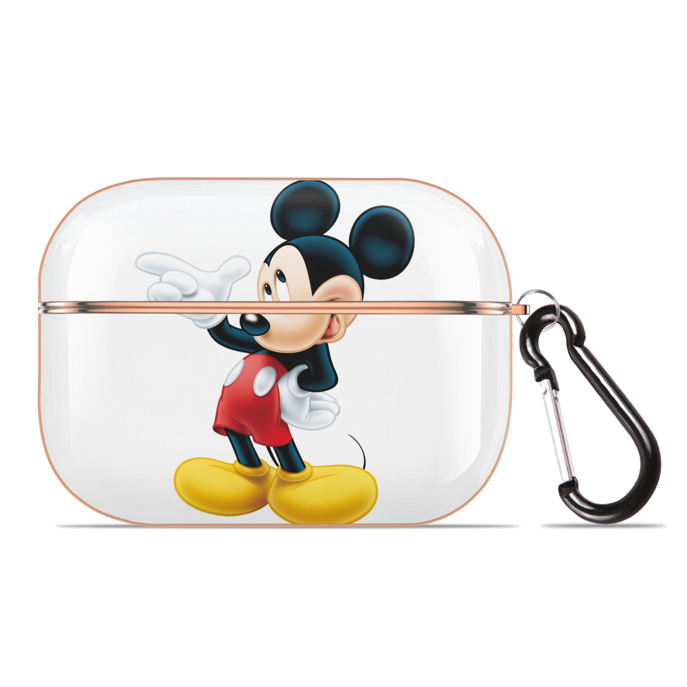 （画像用） ミッキーマウス Mickey Mouse 【AirPods Pro用】ハードシェル保護ケース｜耐衝撃・防指紋・カラビナ付き商品仕様