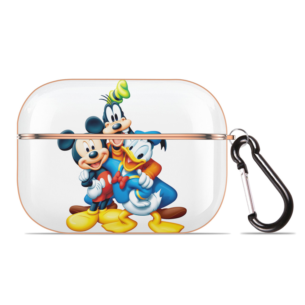 （画像用） ミッキーマウス Mickey Mouse 【AirPods Pro用】ハードシェル保護ケース｜耐衝撃・防指紋・カラビナ付き商品仕様