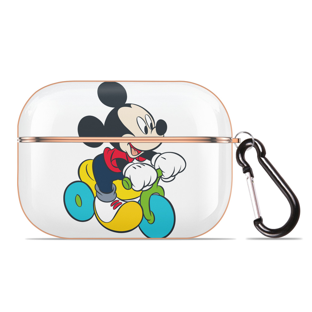 （画像用） ミッキーマウス Mickey Mouse 【AirPods Pro用】ハードシェル保護ケース｜耐衝撃・防指紋・カラビナ付き商品仕様