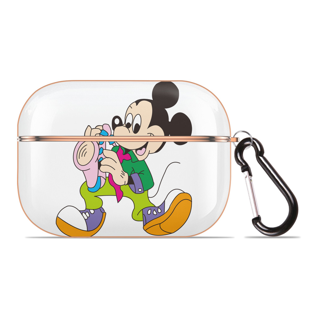 （画像用） ミッキーマウス Mickey Mouse 【AirPods Pro用】ハードシェル保護ケース｜耐衝撃・防指紋・カラビナ付き商品仕様