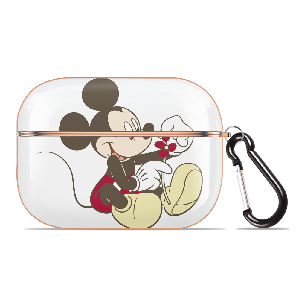 （画像用） ミッキーマウス Mickey Mouse 【AirPods Pro用】ハードシェル保護ケース｜耐衝撃・防指紋・カラビナ付き商品仕様
