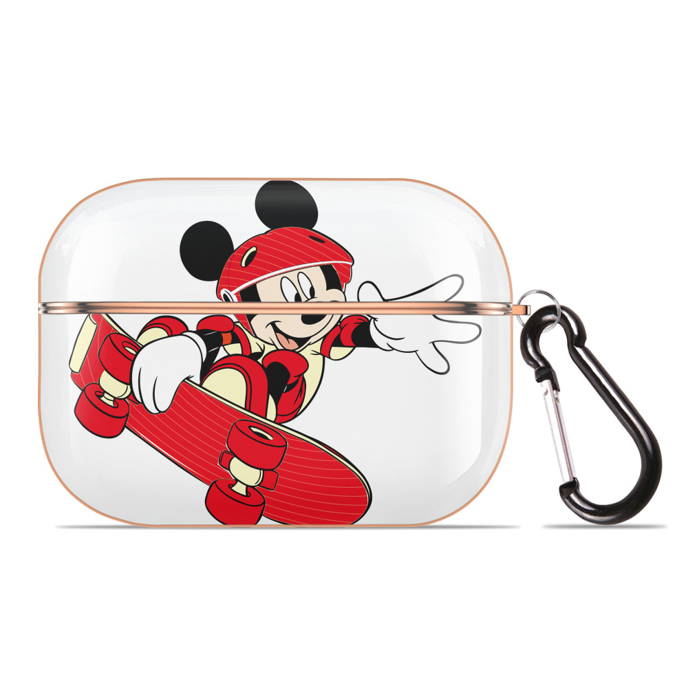 （画像用） ミッキーマウス Mickey Mouse 【AirPods Pro用】ハードシェル保護ケース｜耐衝撃・防指紋・カラビナ付き商品仕様