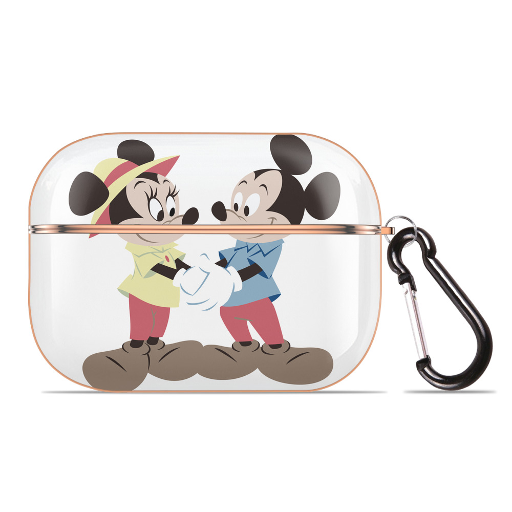 （画像用） ミッキーマウス Mickey Mouse 【AirPods Pro用】ハードシェル保護ケース｜耐衝撃・防指紋・カラビナ付き商品仕様