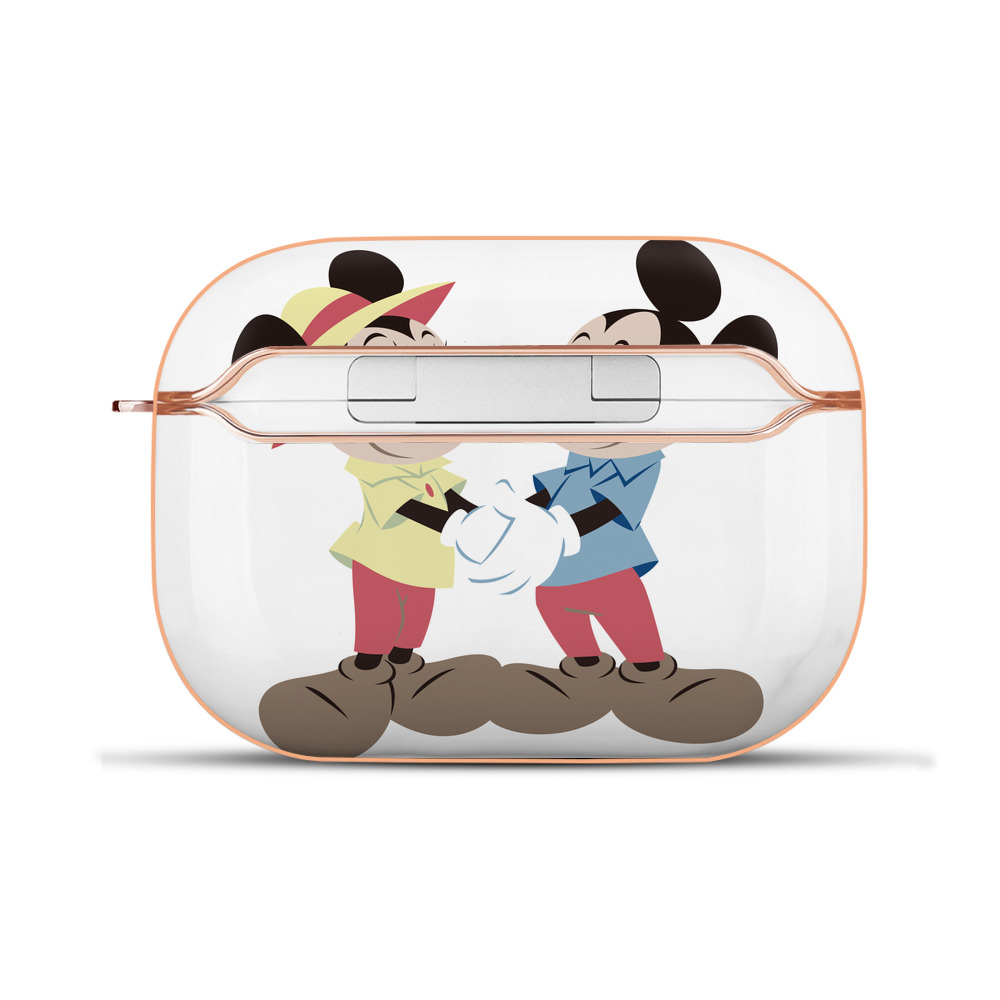 （画像用） ミッキーマウス Mickey Mouse 【AirPods Pro用】ハードシェル保護ケース｜耐衝撃・防指紋・カラビナ付き商品仕様