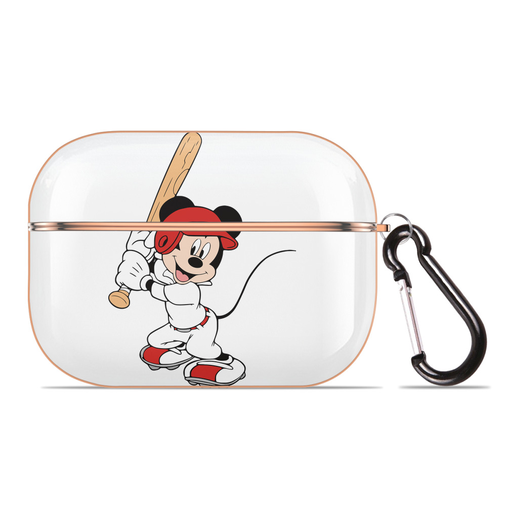 （画像用） ミッキーマウス Mickey Mouse 【AirPods Pro用】ハードシェル保護ケース｜耐衝撃・防指紋・カラビナ付き商品仕様